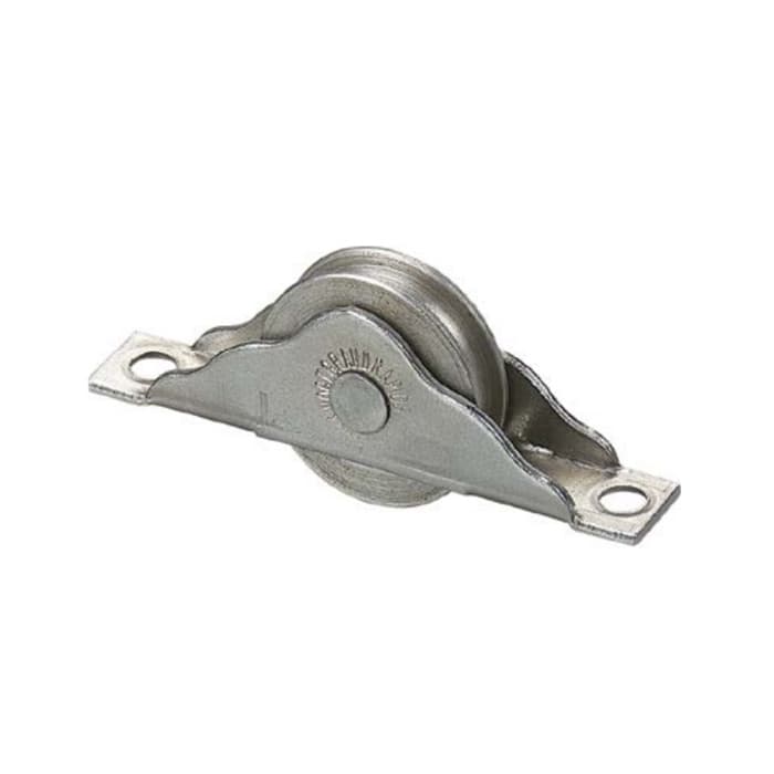 427 2-15/16" Steel Round Groove Sheave for Sliding Wood Door, Steel Finish