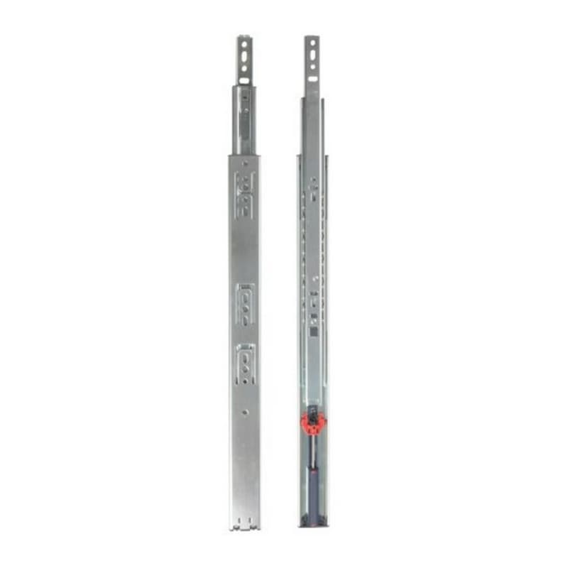 4450 Drawer Slide with 65lb Capacity, Full Extension, Side-Mount, Soft-Closing, Zinc, 24