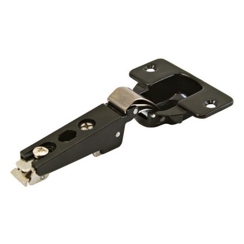Overlay Door Hinge Kit for KV Pocket Door Slides for 3/4" Door Thickness, 3/4" Cup Diameter, Self-Closing, Black
