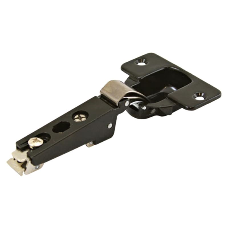 Inset Door Hinge Kit for KV Pocket Door Slides for 3/4" Door Thickness, 3/4" Cup Diameter, Self-Closing, Black