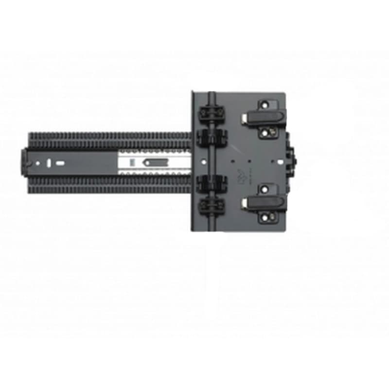 8092 4x4 Pocket Door Slide with Baseplate, 75lb Capacity, Ebony Black, 22"
