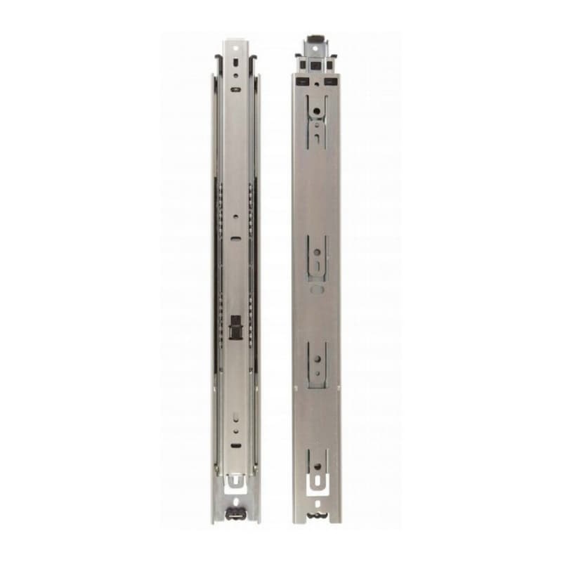 8405 Drawer Slide with 100lb Capacity, Overtravel Extension, Side-Mount, Ebony Black, 14", Bulk Box