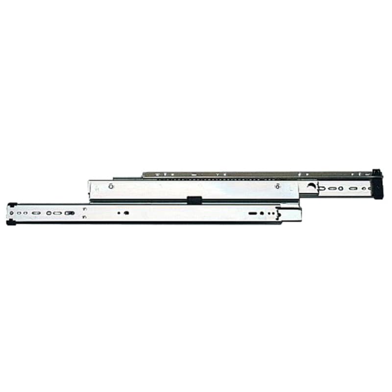 8500 File Drawer Slide with 150lb Capacity, Full Extension, Side-Mount, Anochrome, 12", Bulk Box