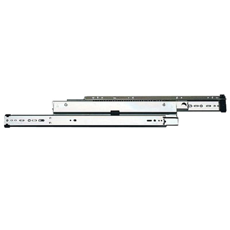 8500 File Drawer Slide with 150lb Capacity, Full Extension, Side-Mount, Anochrome, 18", Bulk Box