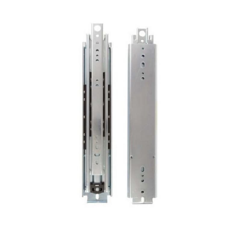 8900 Drawer Slide with 500lb Capacity, Full Extension, Side-Mount, Zinc-Plated, 12", Bulk Box