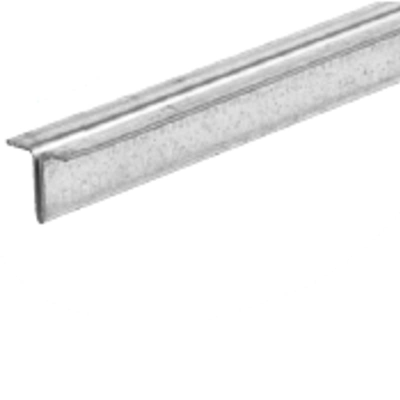 953 1/4" x 144" Sliding Glass Door Track with Shoe, Zinc Finish