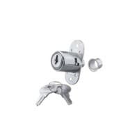KV984 Disc Tumbler Plunger Lock, Polished Nickel, Keyed-Alike