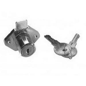 986 Drawer Lock, Nickel-Plated, Keyed Alike