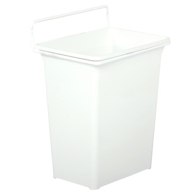 Single 9 QT Door-Mount Waste Bin, White