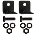 Barn Door Flat Bar Stop Kit, Black Finish