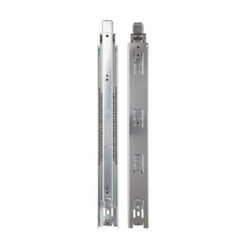 4205 Drawer Slide with 90lb Capacity, 1" Overtravel Extension, Side Mount, Zinc, 14