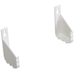 3/4" White Sink Front Tray End Cap with Adhesive