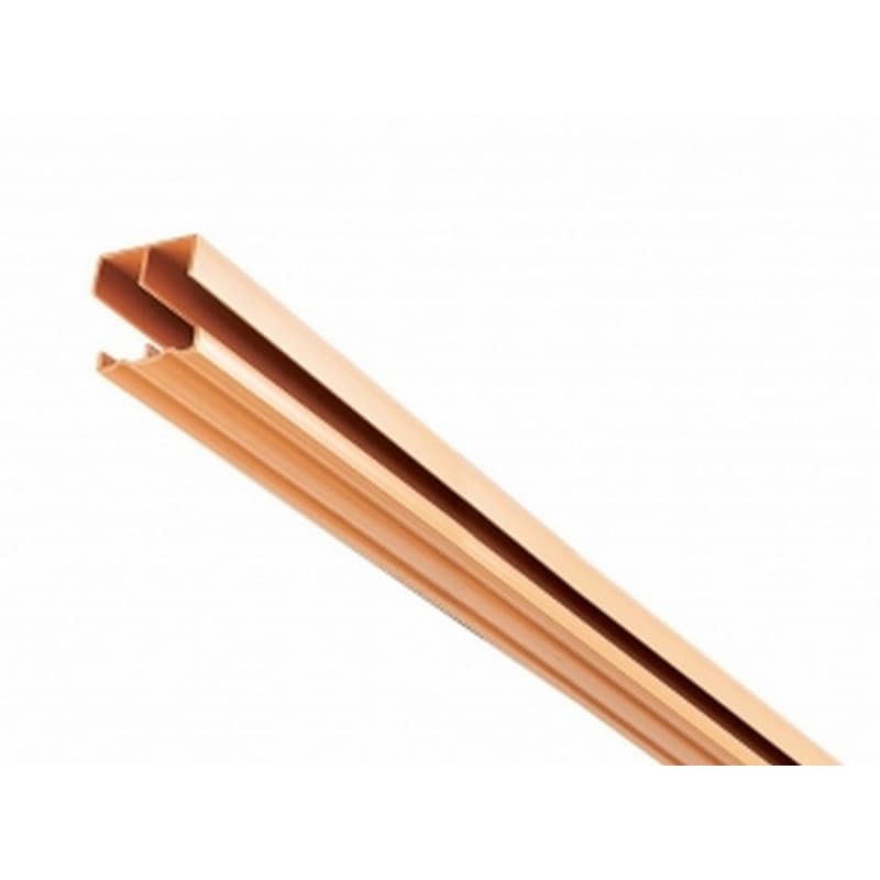 72" Upper/Lower Track Set for 3/4" Thick Door, Tan Finish