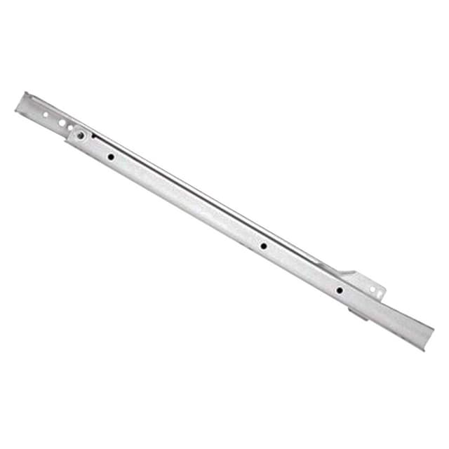 KV 1805 Series Self-Close 3/4 Extension White Epoxy Coated Euro Slides Drawer Member Q-Pack, Non-Handed