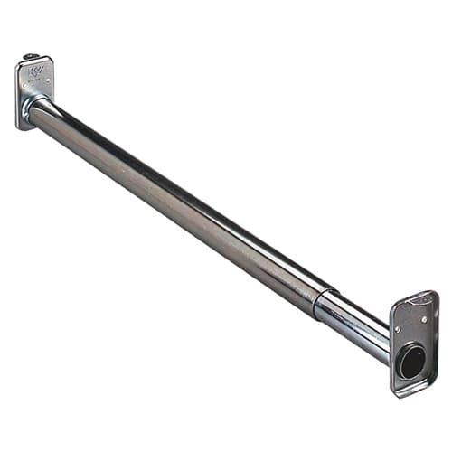 18" - 30" Long Closet Rod, Zinc Finish
