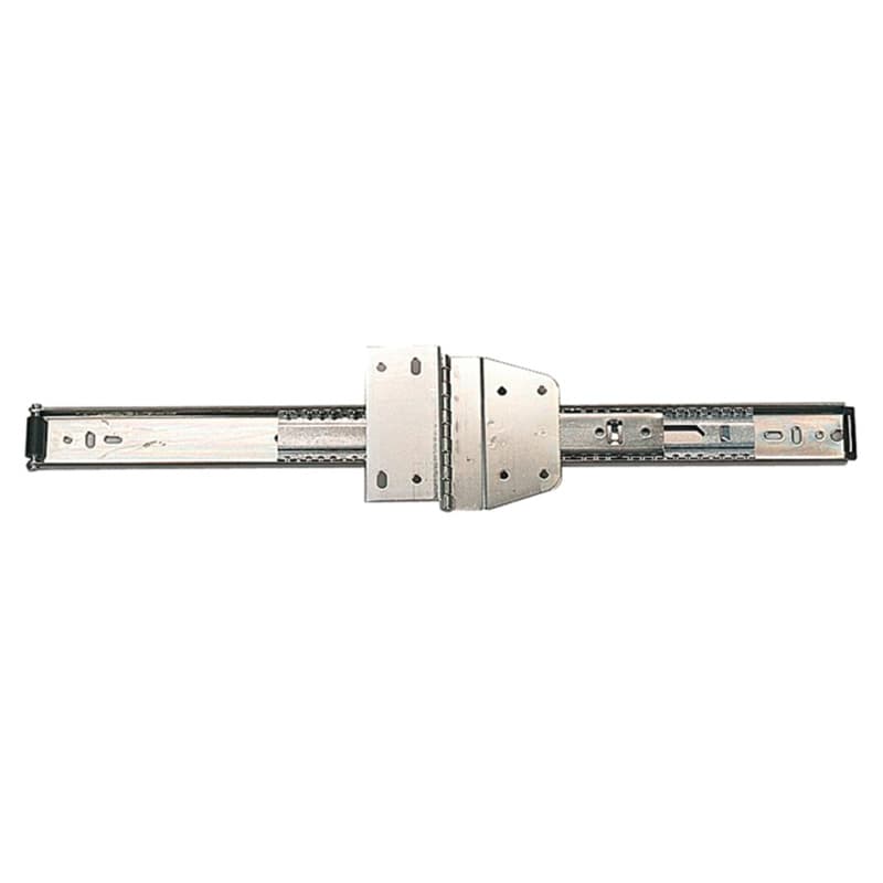 8050 EZ Hinged Door Slide with 20lb Capacity, Anochrome, 18", Polybag