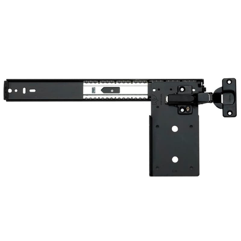 8080 EZ Pivot Door Slide with Hinge and Plate, 30lb Capacity, Anochrome, 16"