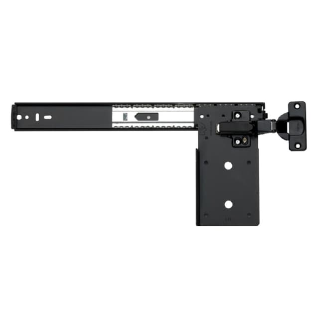 KV 8082 Series Ebony Pocket Door Slides with premounted Hinge Plates Only