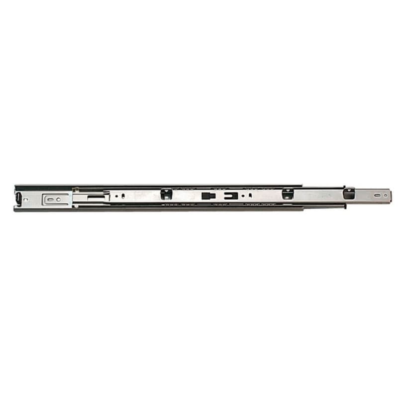 8407 Drawer Slide with 100lb Capacity, Full Extension, Side-Mount, Anochrome, 18
