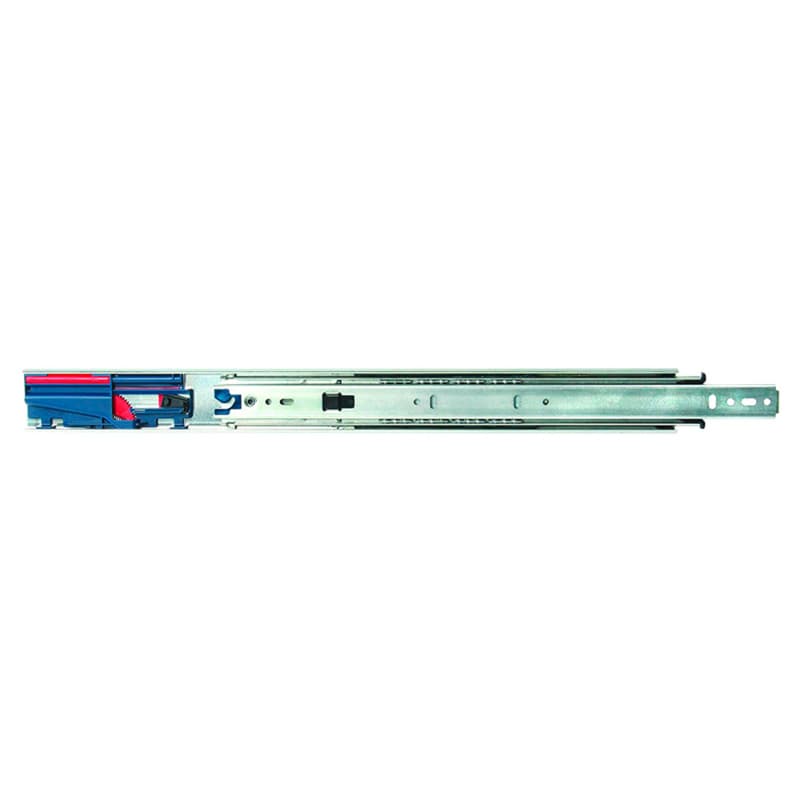8450FM Drawer Slide with 100lb Capacity, Full Extension, Side-Mount, Soft-Closing, Anochrome, 16", Polybag