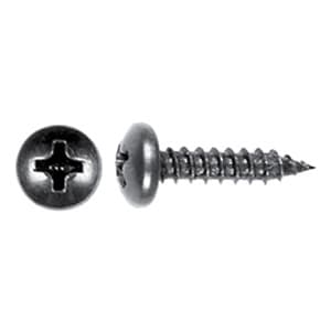 #7 x 1/2" Truss Head Hinge/Drawer Slide Screw, Phillips Drive Fine Thread and Regular Point, Zinc, Box of Thousand by Knape and Vogt
