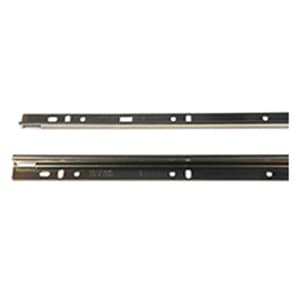 8500 Side Mount Unhanded Rail for 150lb Ball Bearing Drawer Slide, Anochrome, 18