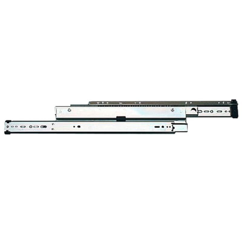8505 File Drawer Slide with 150lb Capacity, 1-1/2" Overtravel Extension, Side-Mount, Anochrome, 26", Bulk Box