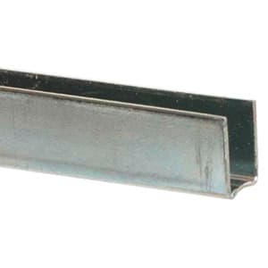 995 144" Shoe for 1/4" Glass Door, Zinc Finish