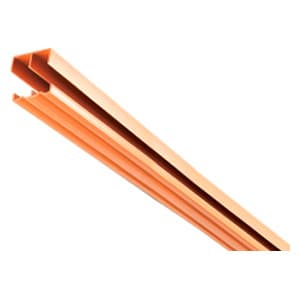 48" Upper/Lower Track Set for 3/4" Thick Door, Tan Finish