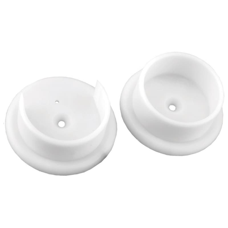 1-3/8" Diameter Plastic Pole Socket, White Finish