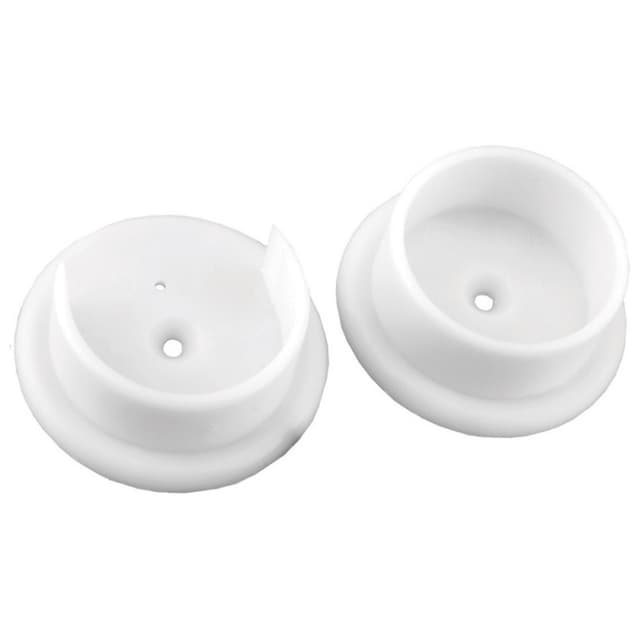 Plastic Closet Rod Flange Set, Knape and Vogt