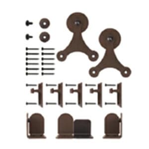 Atlantis Barn Door Hardware Kit, Brown