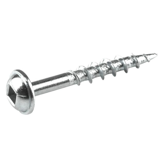 Kreg Tool #8 Washer head Square Drive Type 17 Auger Point Face Frame and Pocket-Hole Screw