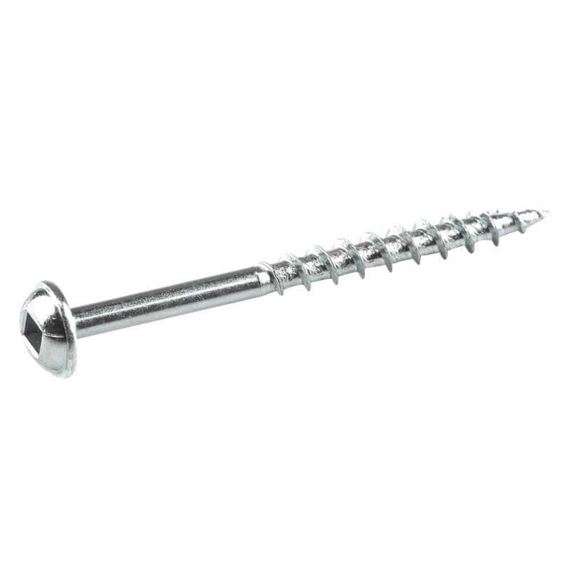 #8 x 2" Maxi-Loc Head Face Frame/Pocket-Hole Screw, Square Drive Coarse Thread and Type 17 Auger Point, Zinc, Box of 50 by Kreg