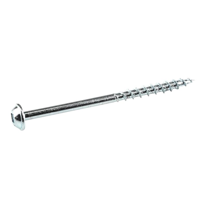 #8 x 2-1/2" Maxi-Loc Head Face Frame/Pocket-Hole Screw, Square Drive Coarse Thread and Type 17 Auger Point, Zinc, Box of 125 by Kreg