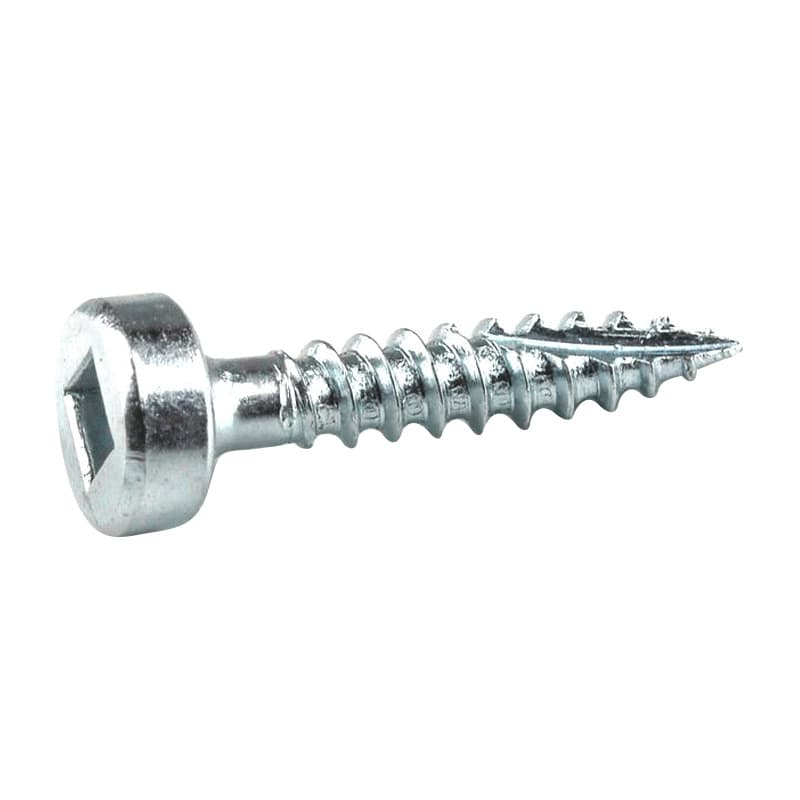 #6 x 3/4" Modified Pan Head Face Frame/Pocket-Hole Screw, Square Drive Fine Thread and Type 17 Auger Point, Zinc, Box of Hundred by Kreg