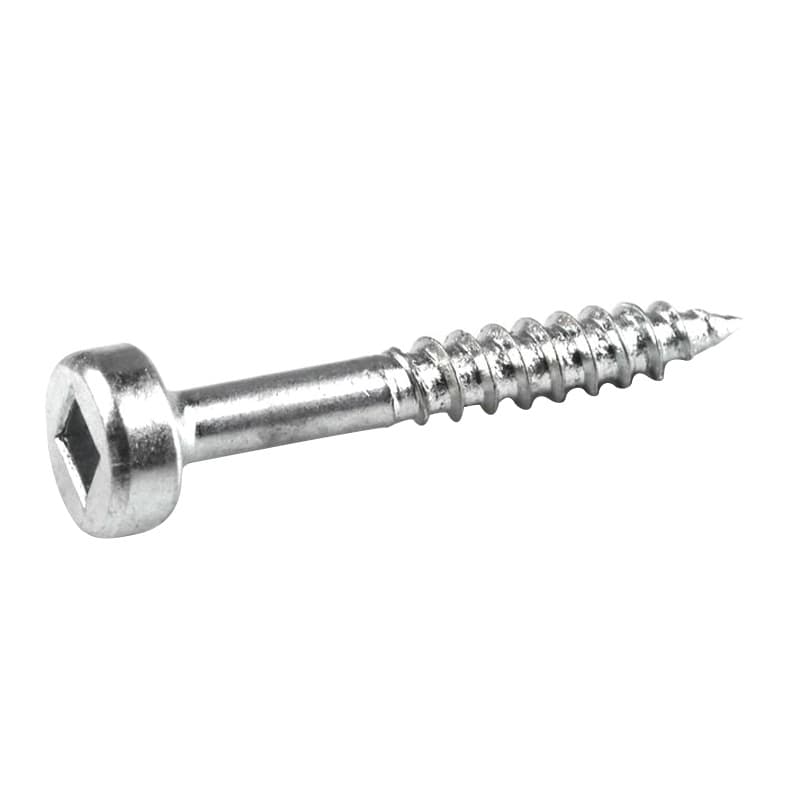 #6 x 1" Modified Pan Head Face Frame/Pocket-Hole Screw, Square Drive Fine Thread and Type 17 Auger Point, Zinc, Box of 5 Hundred by Kreg