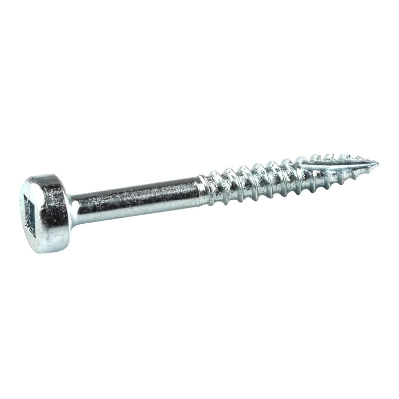 #6 x 1-1/4" Modified Pan Head Face Frame/Pocket-Hole Screw, Square Drive Fine Thread and Type 17 Auger Point, Zinc, Box of 5 Hundred by Kreg