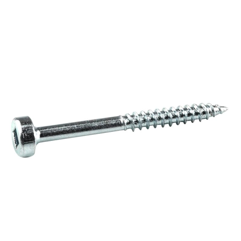 #6 x 1-1/2" Modified Pan Head Face Frame/Pocket-Hole Screw, Square Drive Fine Thread and Type 17 Auger Point, Zinc, Box of 5 Hundred by Kreg