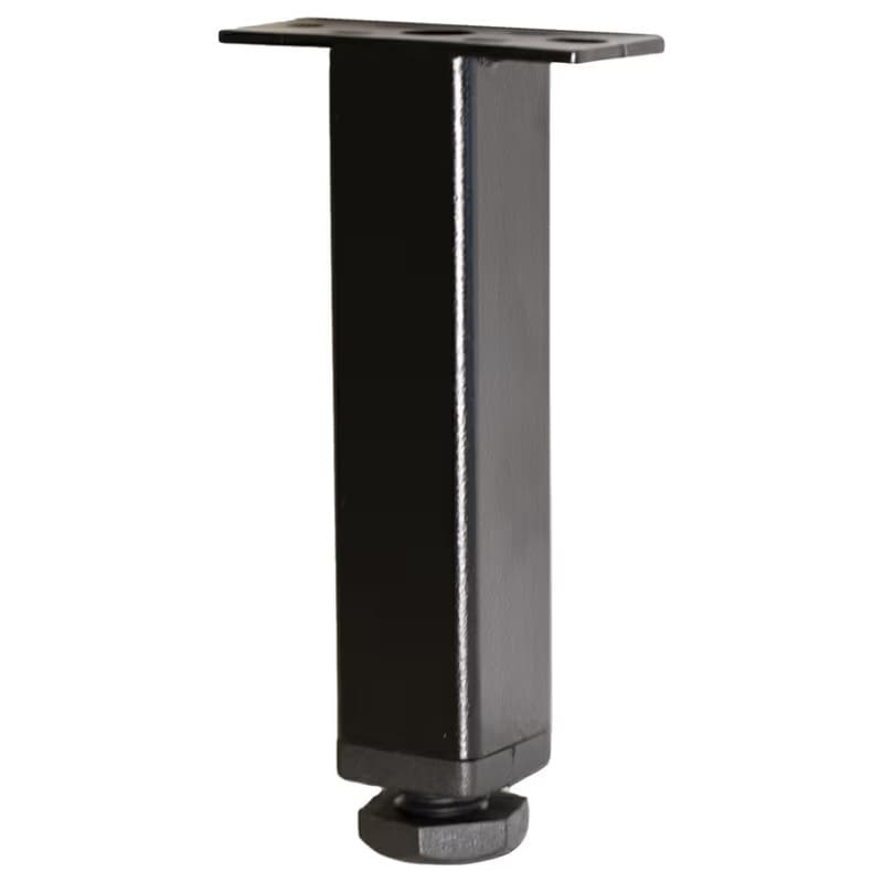 Youk 4" Steel Adjustable Foot, Jet Black