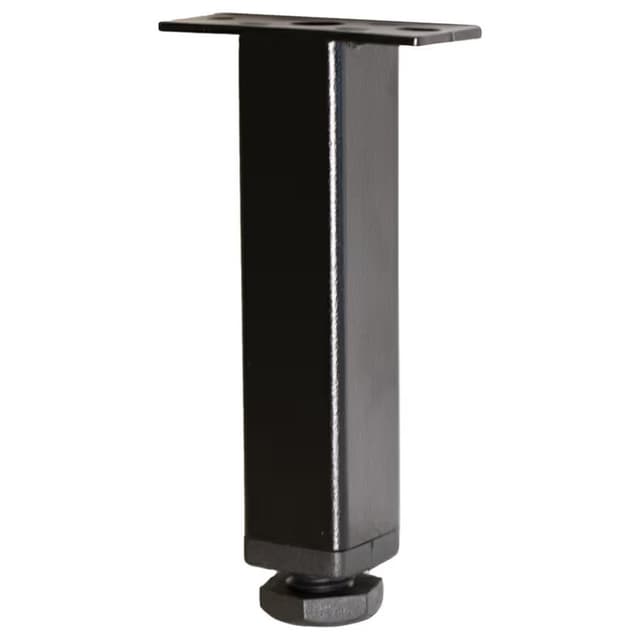 Youk 4" Steel Adjustable Foot, Jet Black