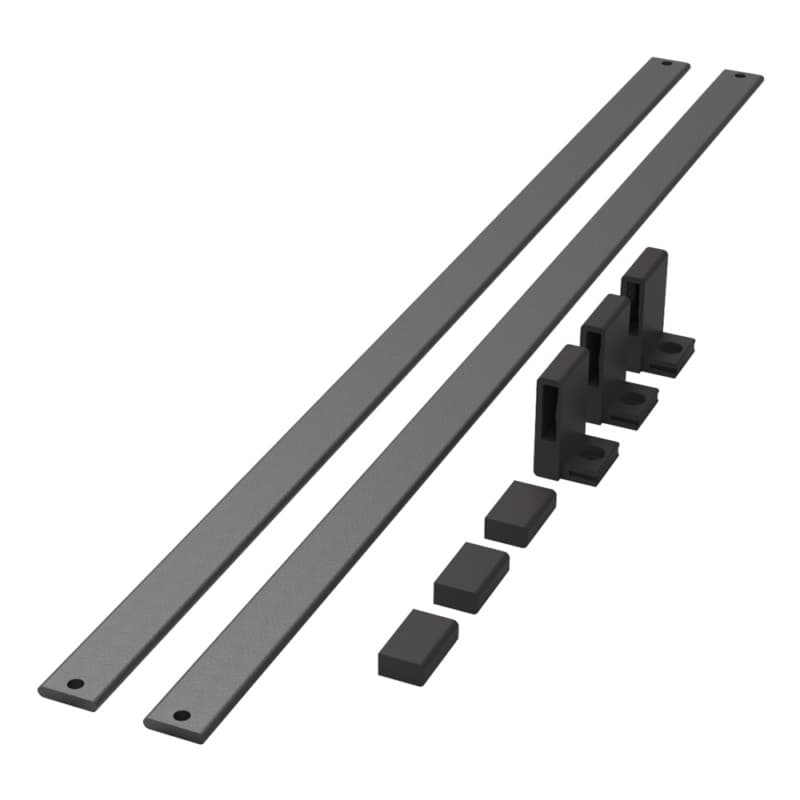 43-55/64" CONERO Shoe Fence, Black