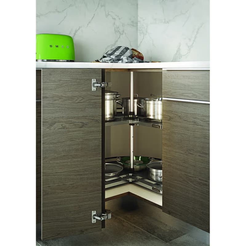 Lazy Susan 25-7/8" - 29-1/4" Adjustable Height Post System, Chrome