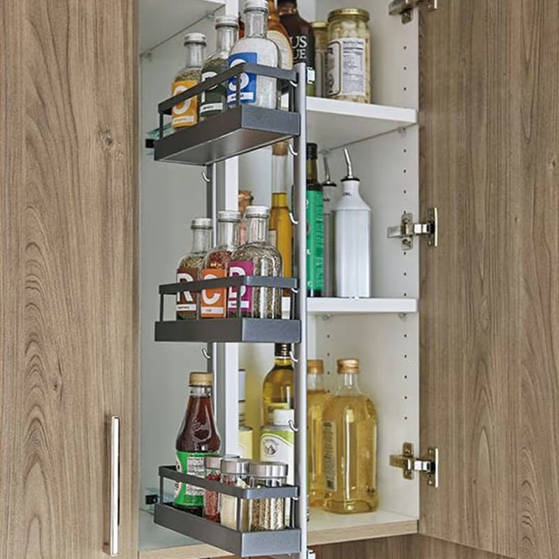 3/4" Spice Rack Frame Set, Silver