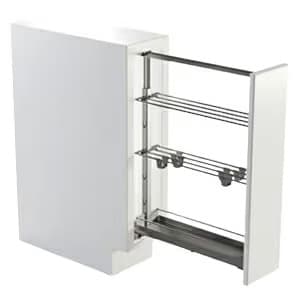 5-1/2" x 1-3/8" DISPENSA Base Pull-Out Wide Door Bracket, Champagne