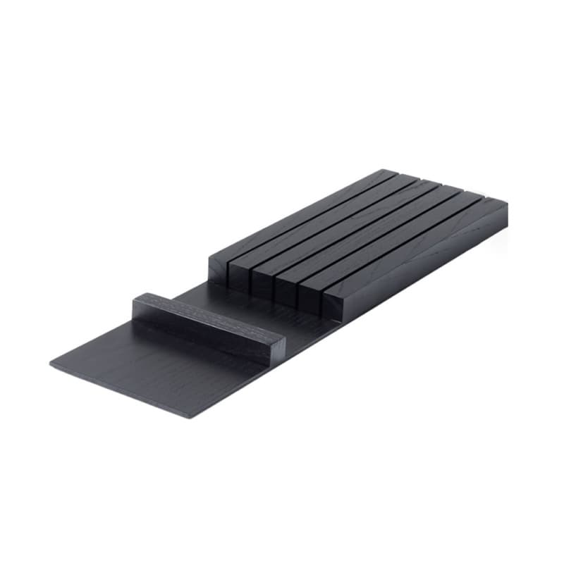5-3/8" StraightLine Knife Block Insert, Black Ash