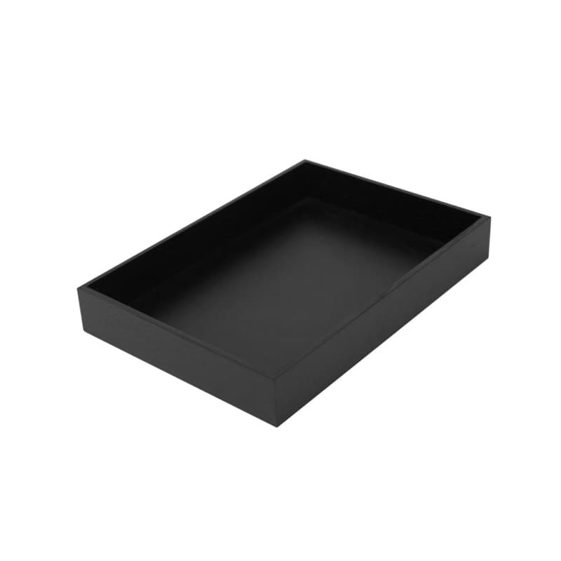 11-13/16" StraightLine Large Drawer Box Insert, Black Ash