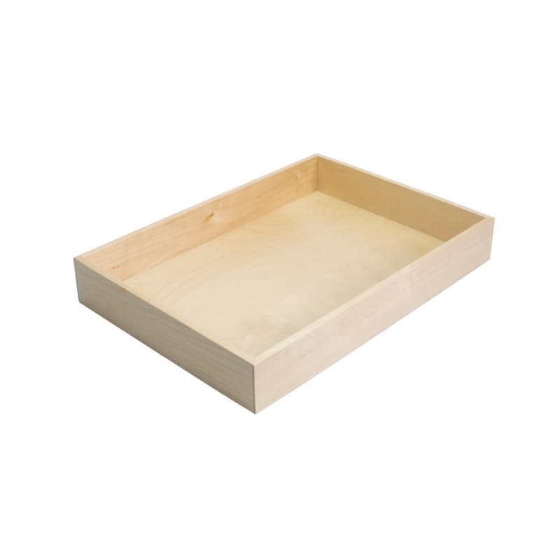 11-13/16" StraightLine Large Drawer Box Insert, Birch
