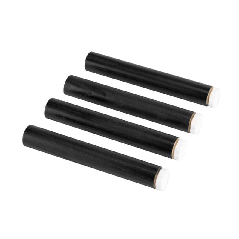 1" StraightLine Round Post, Black Ash (4-Posts/Set)