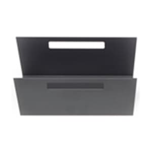 7-5/8" StraightLine Metal Divider with Grip Holes, Graphite Black